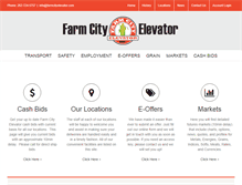 Tablet Screenshot of farmcityelevator.com